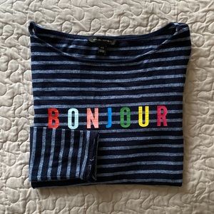 Boatneck long sleeve tee